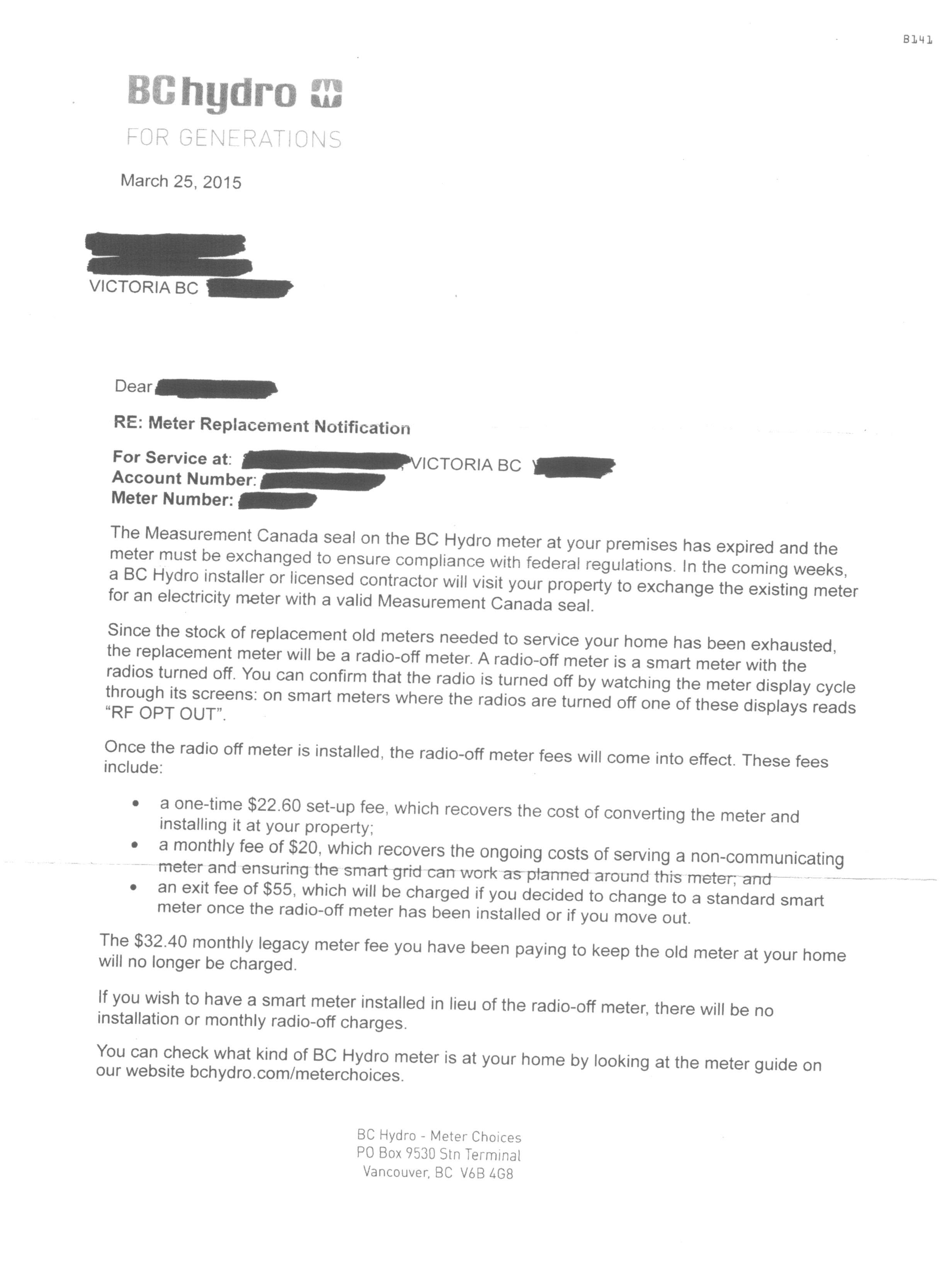 notification letters